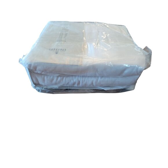 Stafford 4-Pack Heavyweight Crew Necks 2XLT 100% Cotton Undershirts Mens White - Picture 8 of 9